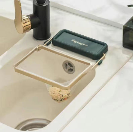 Suction-Cup Kitchen Sink Strainer Rack