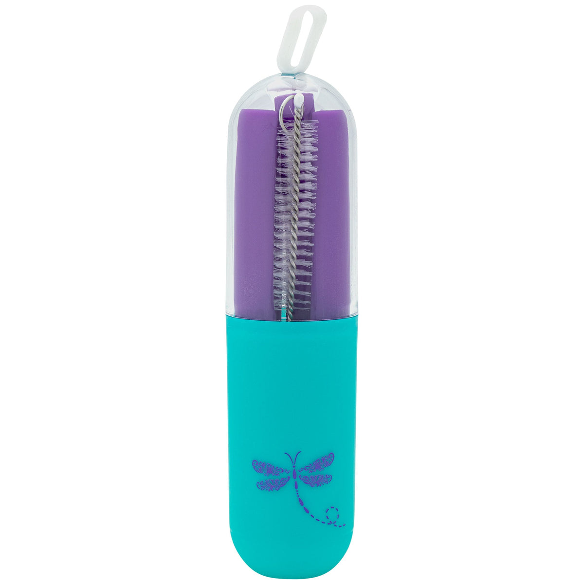 Reusable Silicone Straw Set with Cleaning Brush