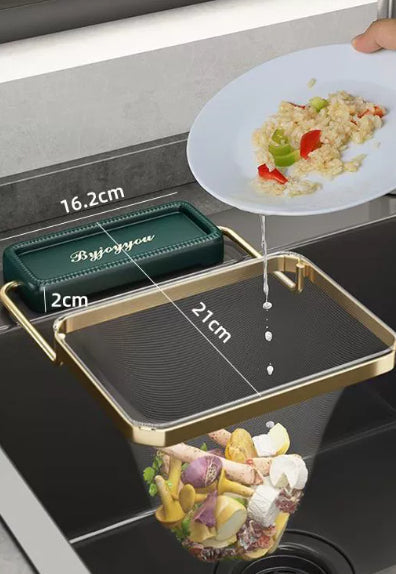Suction-Cup Kitchen Sink Strainer Rack