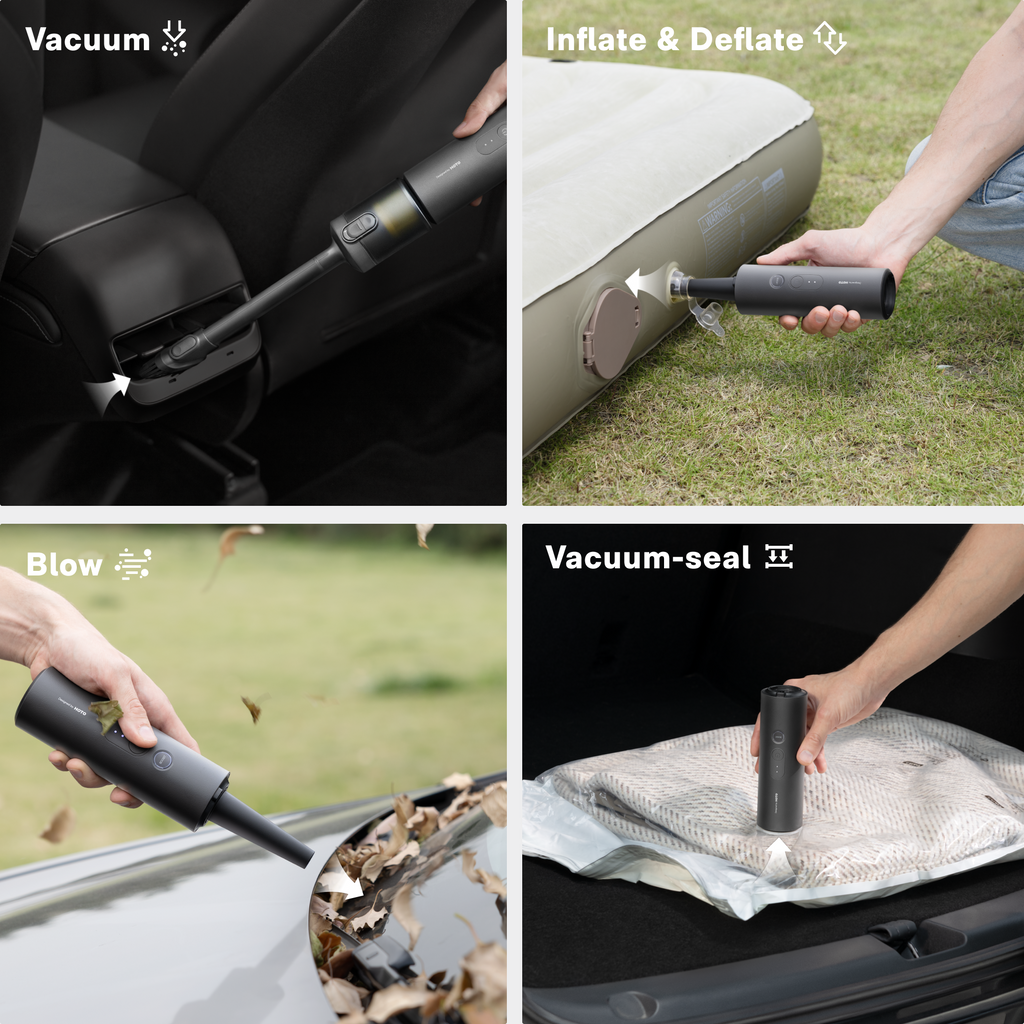 HOTO 4-in-1 Car Air Duster & Vacuum
