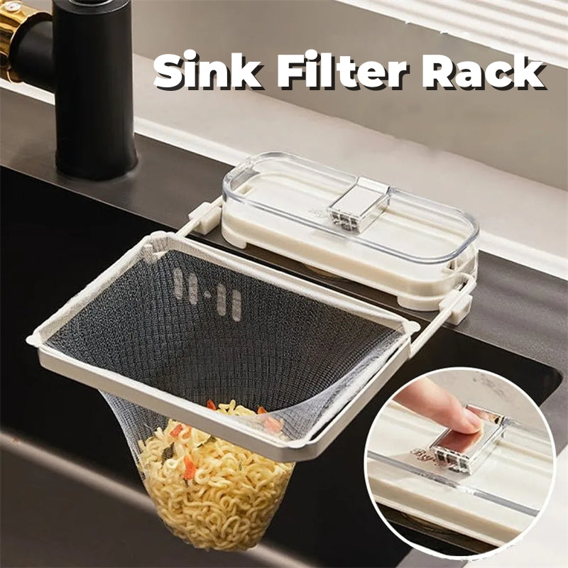 Suction-Cup Kitchen Sink Strainer Rack