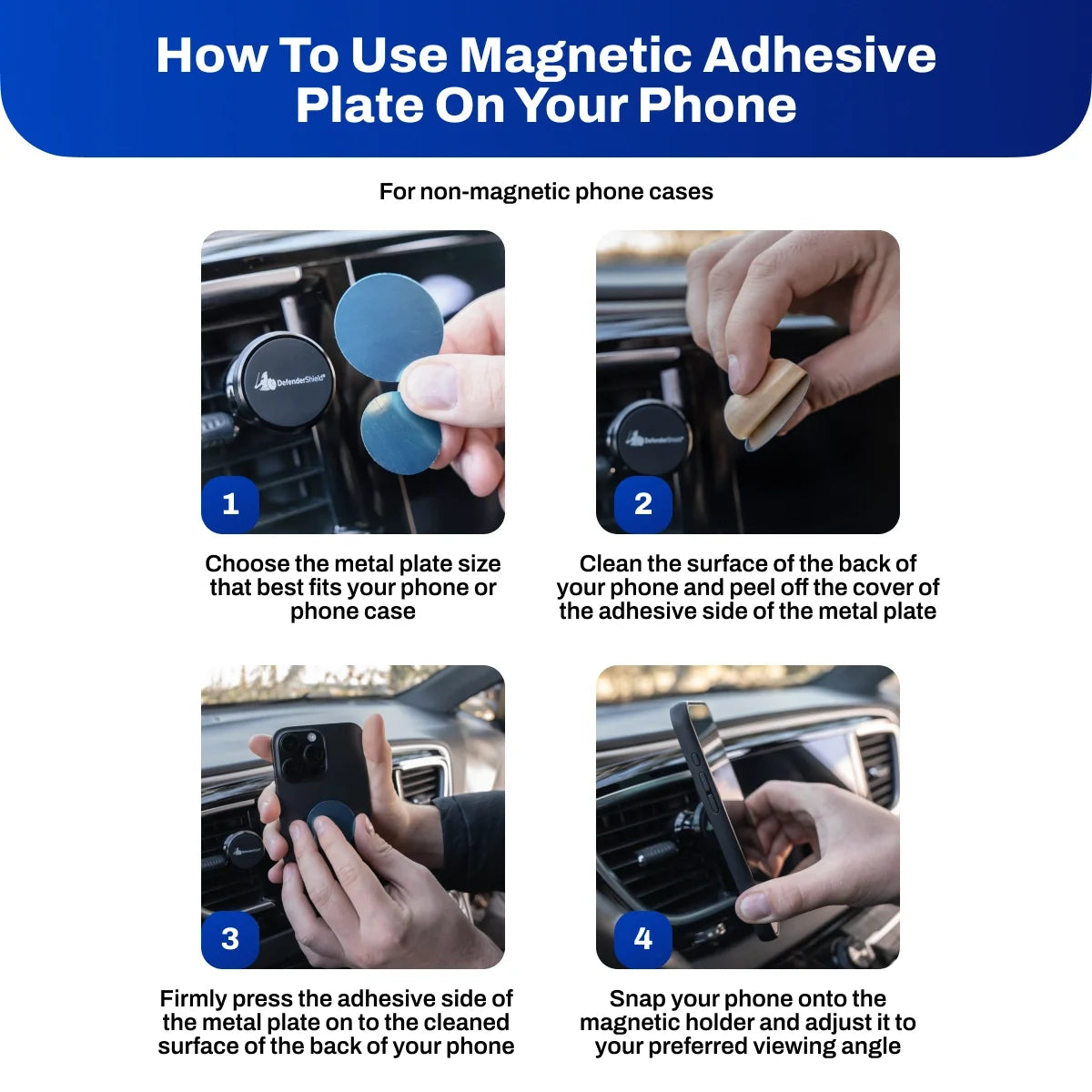 360° Magnetic Car Vent Phone Holder